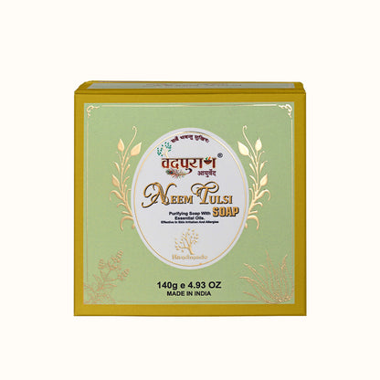 Neem Tulsi Soap | Ayurvedic Anti Acne Soap for Face & Body