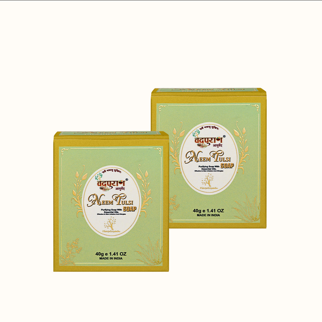 Neem Tulsi Soap | Ayurvedic Anti Acne Soap for Face & Body