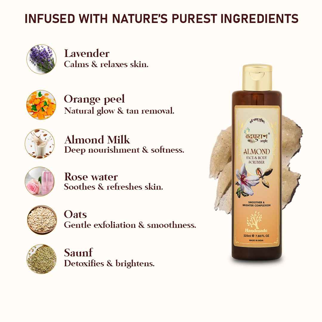 Almond Face & Body Scrubber