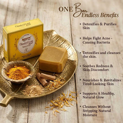 Chandan Haldi Soap – Ayurvedic Ubtan Bar