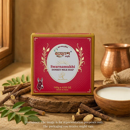 Natural Swarnmukhi Donkey Milk Soap handmade cleansing bar