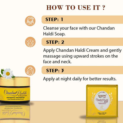 Chandan Haldi Cream with Antiseptic Properties