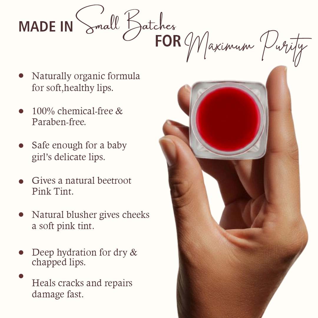 Beetroot Lip Balm – Natural & Tinted