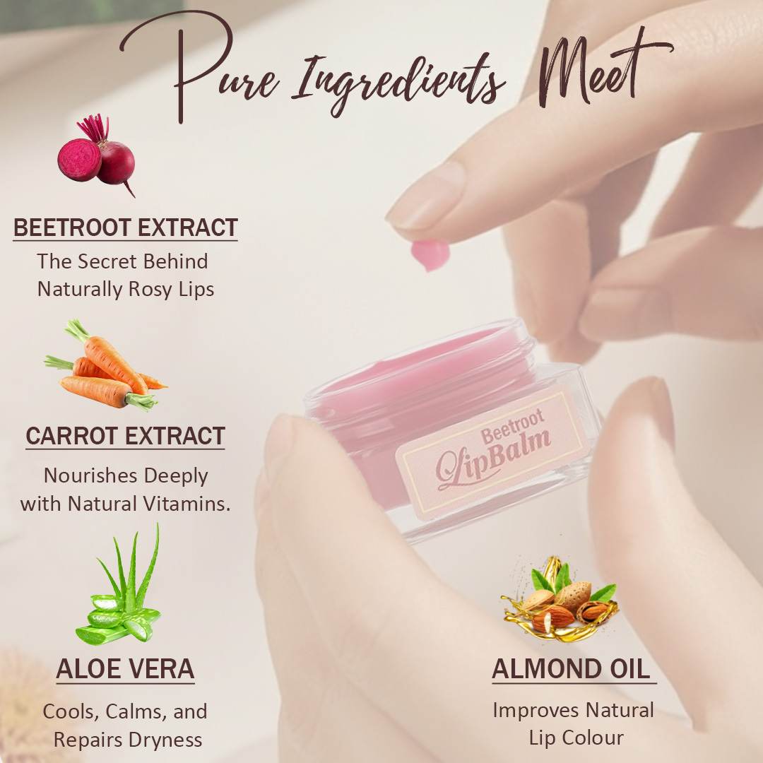 Beetroot Lip Balm – Natural & Tinted