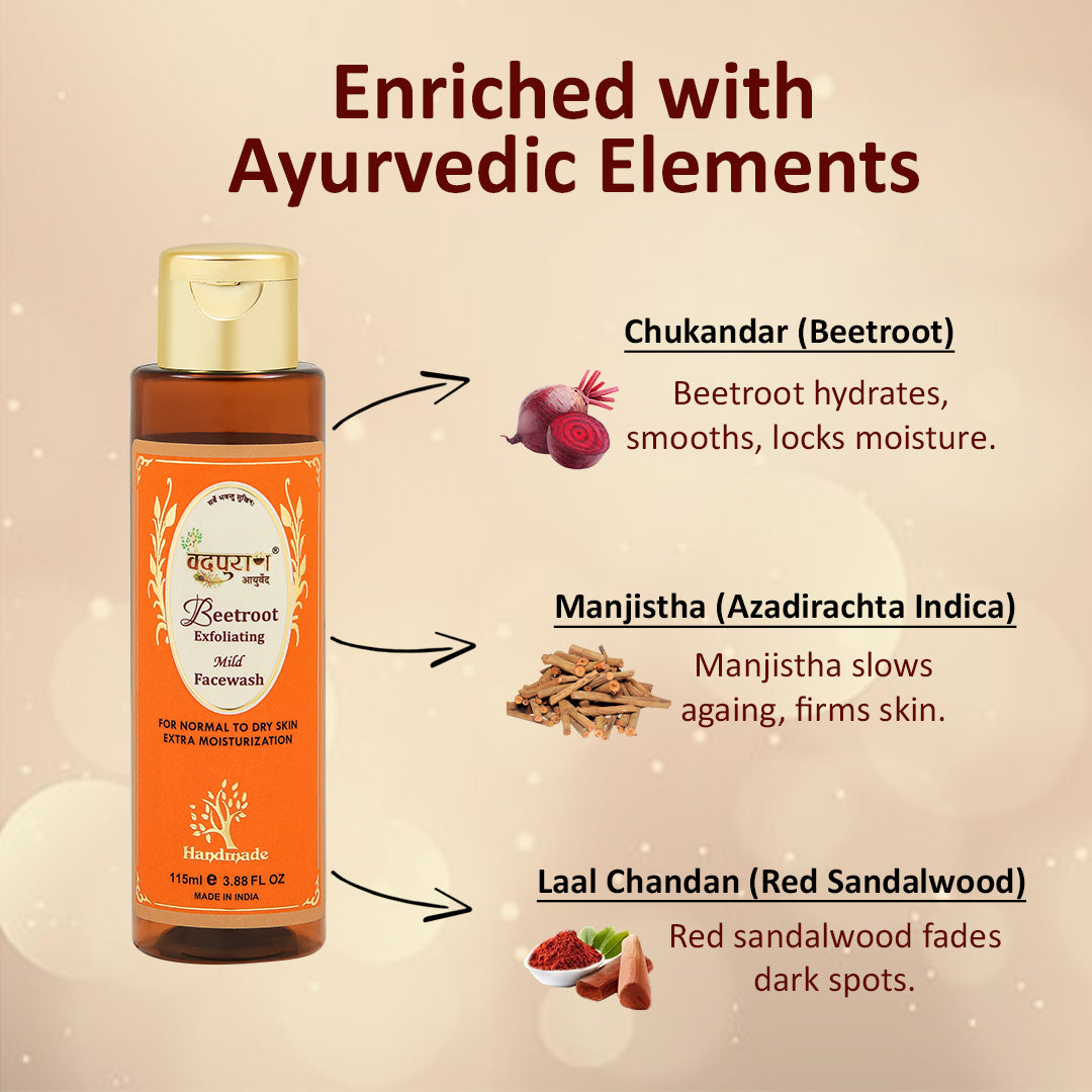 Beetroot Exfoliating Mild Face wash
