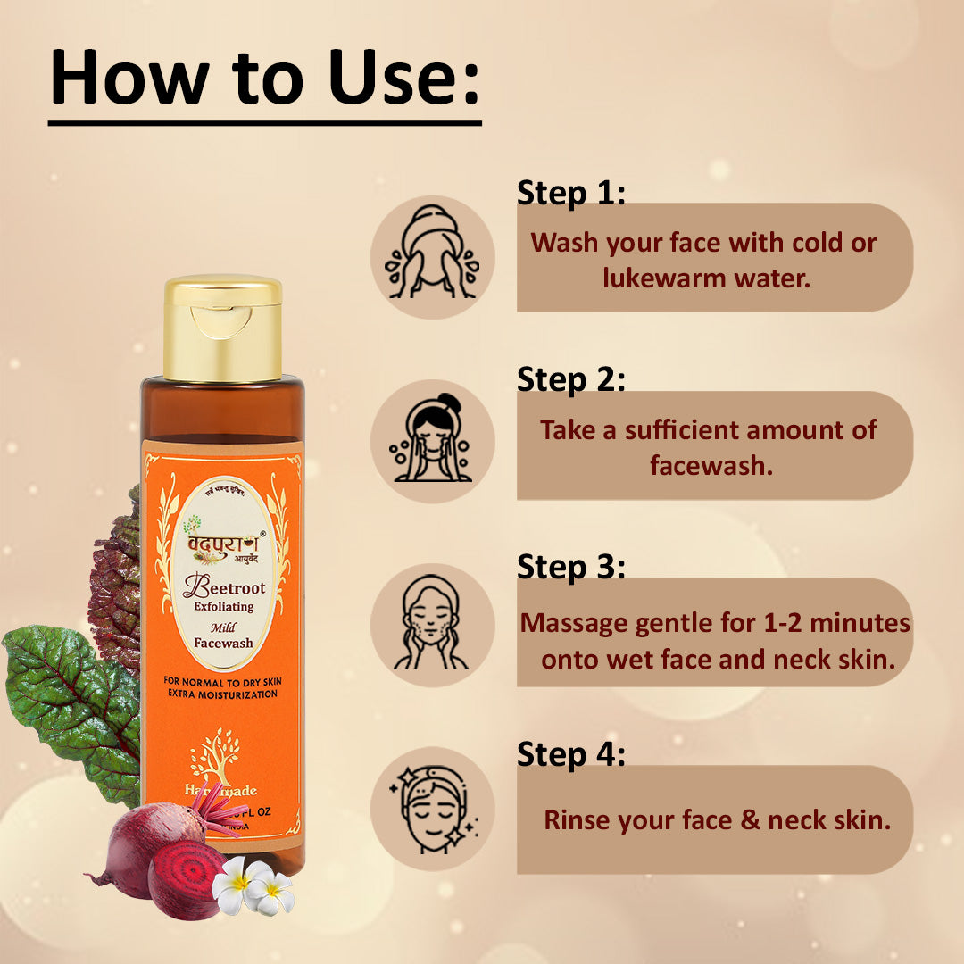 Beetroot Exfoliating Mild Face wash