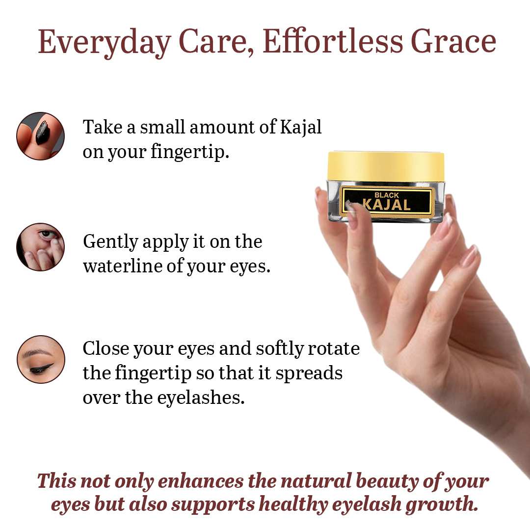 Ayurvedic Black Kajal – Handmade & Natural