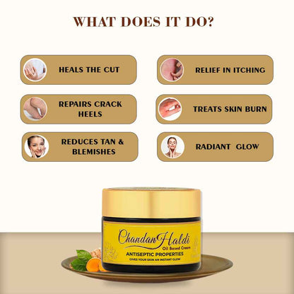 Chandan Haldi Cream with Antiseptic Properties