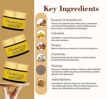 Chandan Haldi Cream with Antiseptic Properties