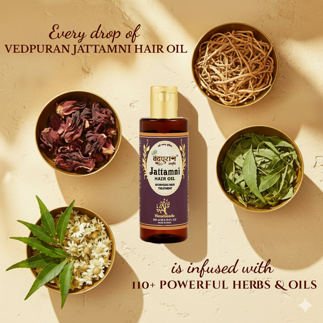 Jattamni Hair Oil – Ayurvedic Oil for Hair Fall & Growth