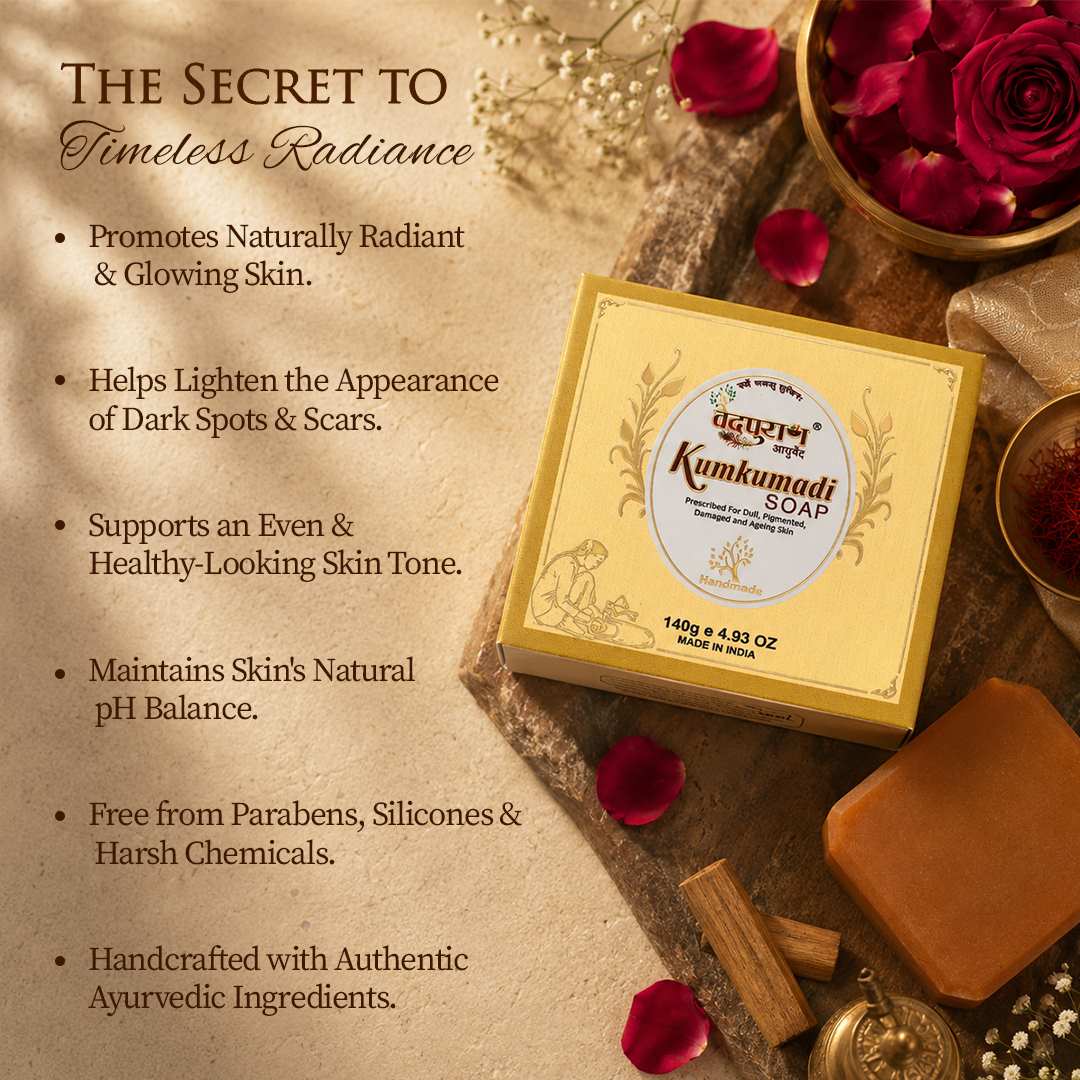 Kumkumadi Soap for Face & Body – Skin Brightening & Pigmentation