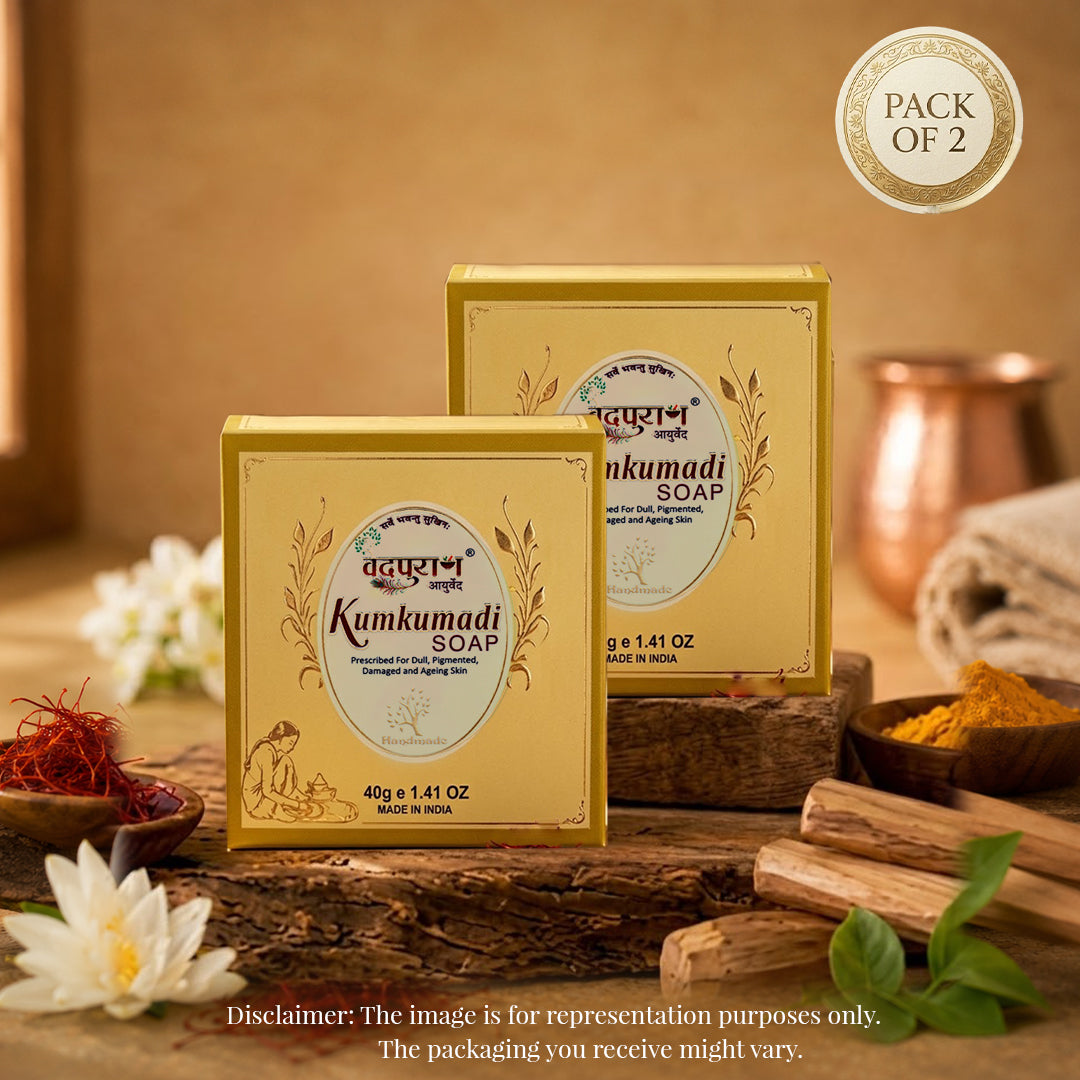 Natural Ayurvedic Kumkumadi Soap by Vedpuran