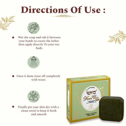 Neem Tulsi Soap | Ayurvedic Anti Acne Soap for Face & Body