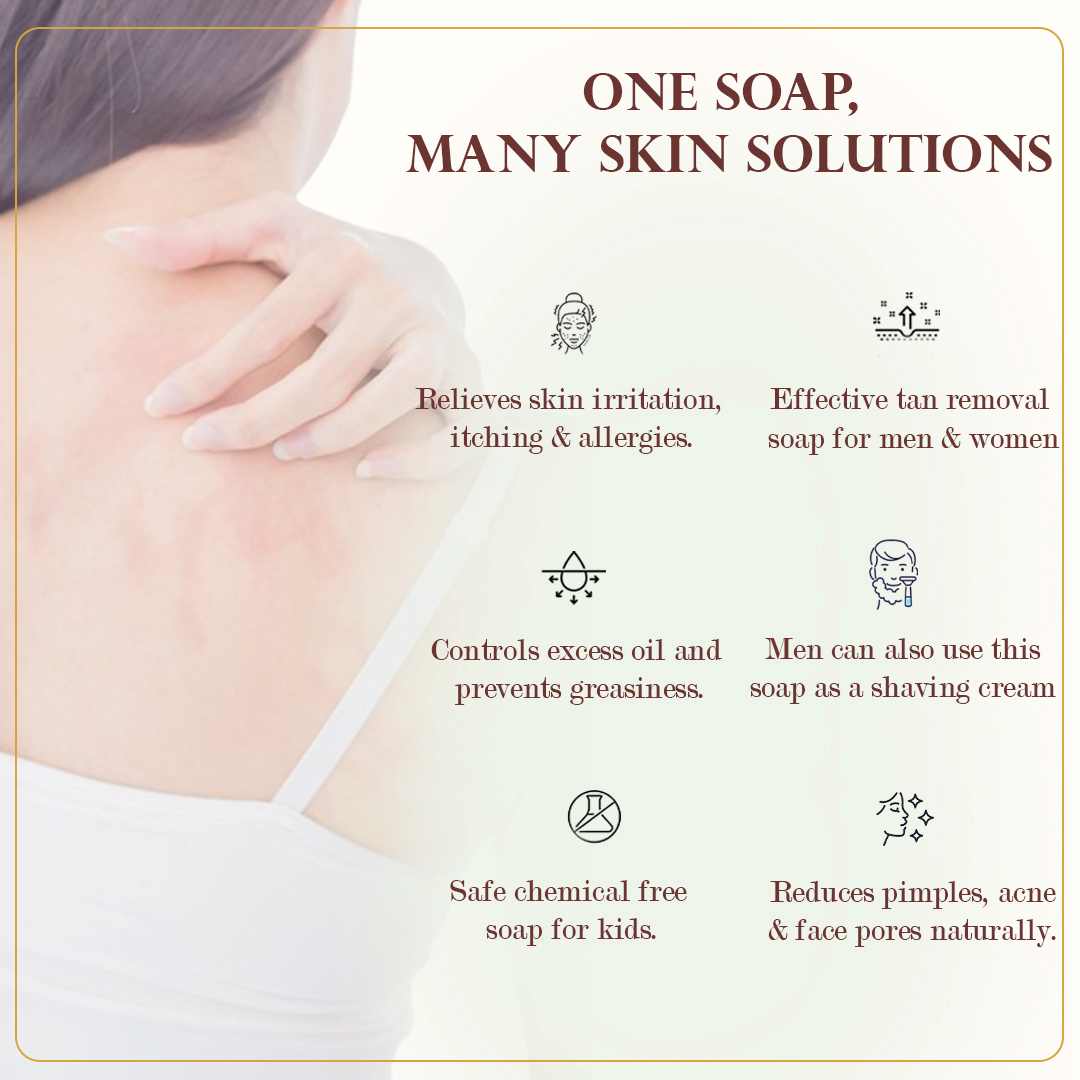 Neem Tulsi Soap | Ayurvedic Anti Acne Soap for Face & Body