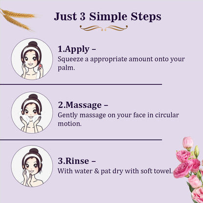 Oats & Rice Face Wash – Gentle Ayurvedic Cleanser for Glow