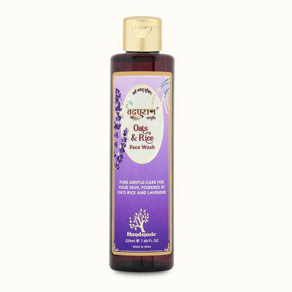 Oats & Rice Face Wash – Gentle Ayurvedic Cleanser for Glow