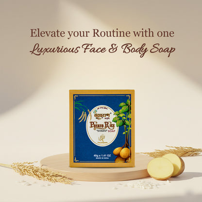 Potato Rice Soap – Ayurvedic Tan Removal & Skin Brightening Soap