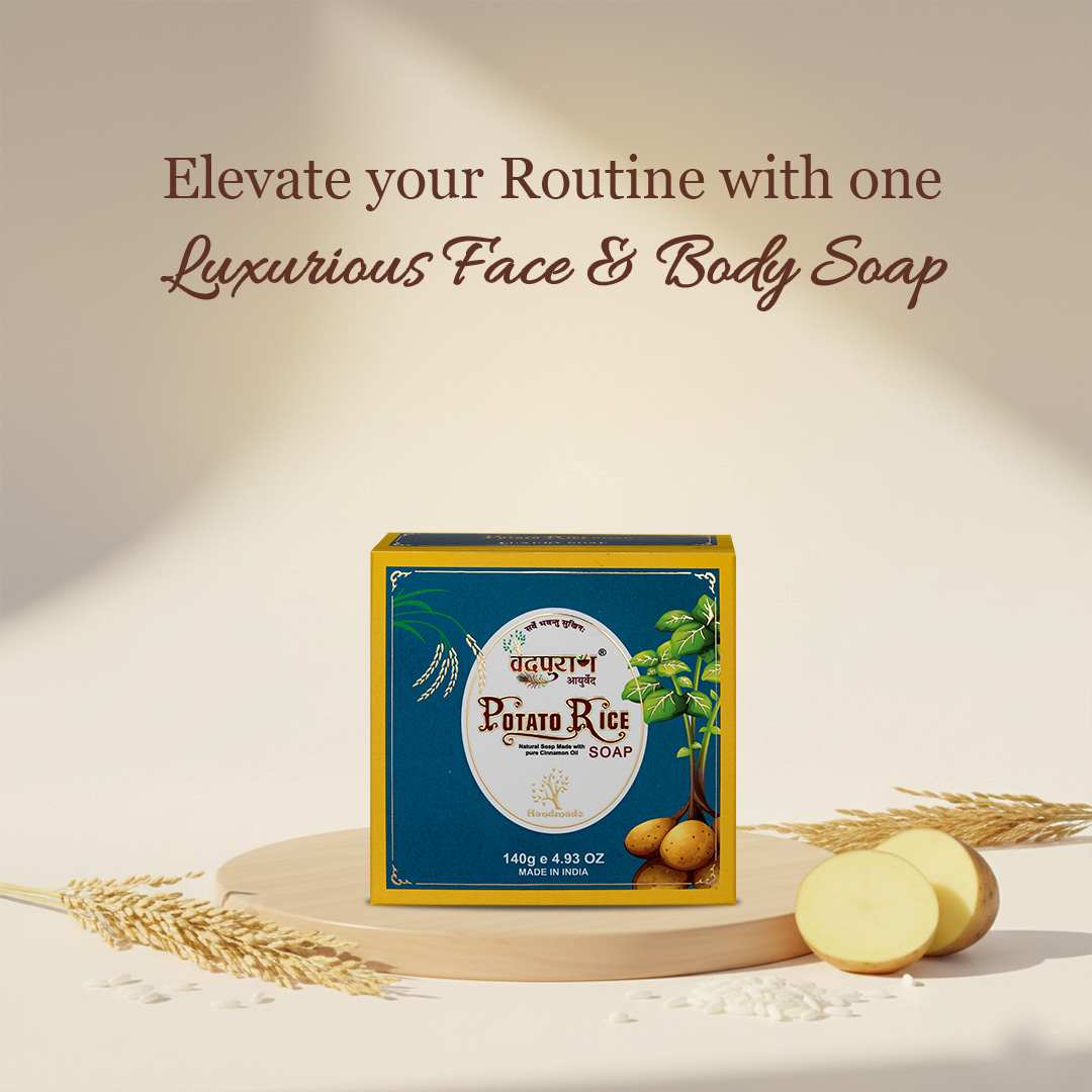 Potato Rice Soap – Ayurvedic Tan Removal & Skin Brightening Soap
