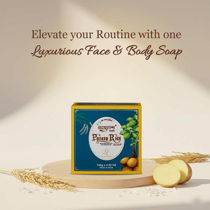 Potato Rice Soap – Ayurvedic Tan Removal & Skin Brightening Soap