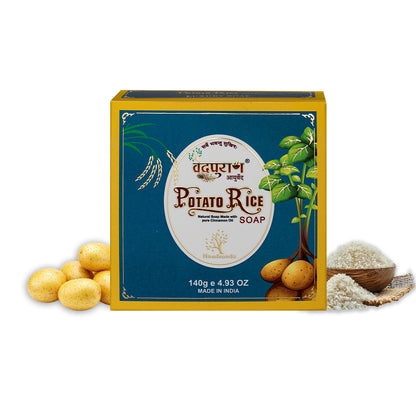 Potato Rice Soap – Ayurvedic Tan Removal & Skin Brightening Soap