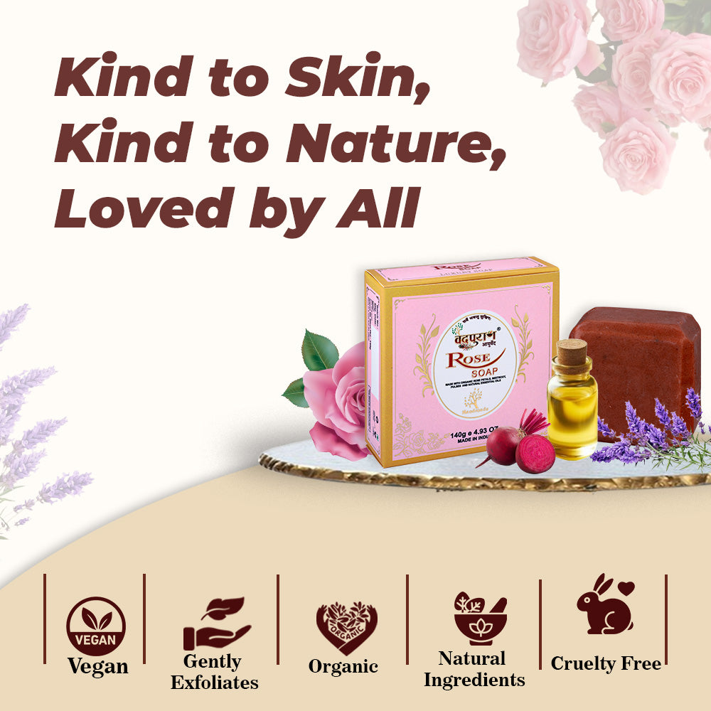 Rose Soap | 100% Natural & Chemical-Free