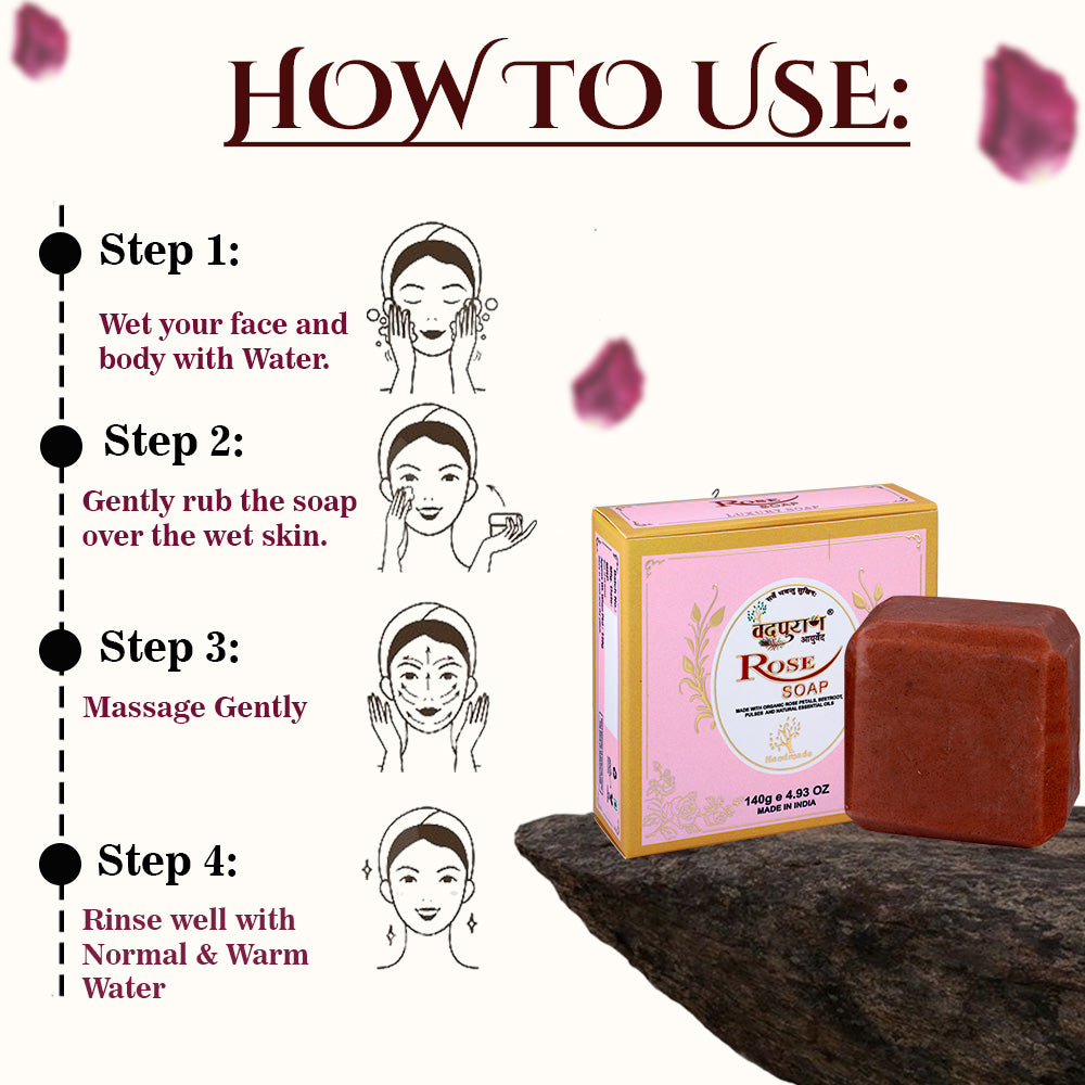 Rose Soap | 100% Natural & Chemical-Free